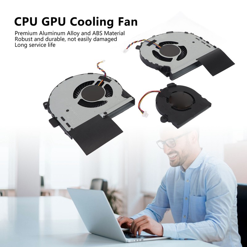 3pcs CPU GPU Cooling Fan Replacement Compatible for Asus ROG