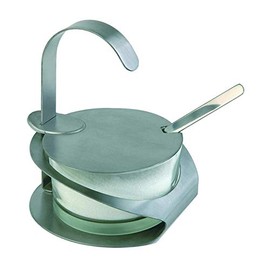 'APS Sugar Bowl and Parmesan "Pro Set with Spoons, Stainless Steel, Matt, Diameter: 10.5 cm & Height: 13 cm