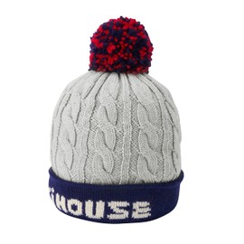 Miki House 13-9201-824 Knit Hat, Logo Knit Hat, Hat, Hat, Boys, Girls, Baby, Kids, Baby Clothes, Children's Clothing, gray