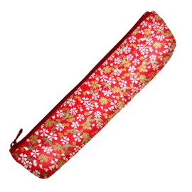 Akashiya AW08-RD Pencil Case Yuzen Washi Cherry Blossom Red