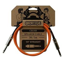 ORANGE CRUSH Speaker Cable 3ft 1m 1/4" Straight CA040 Speaker Cable
