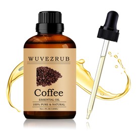 Wuvezrub Coffee Essential Oil 120ML - 100% Pure and Natural Oils for Aromatherapy Diffuser - 4 Fl Oz/Coffee