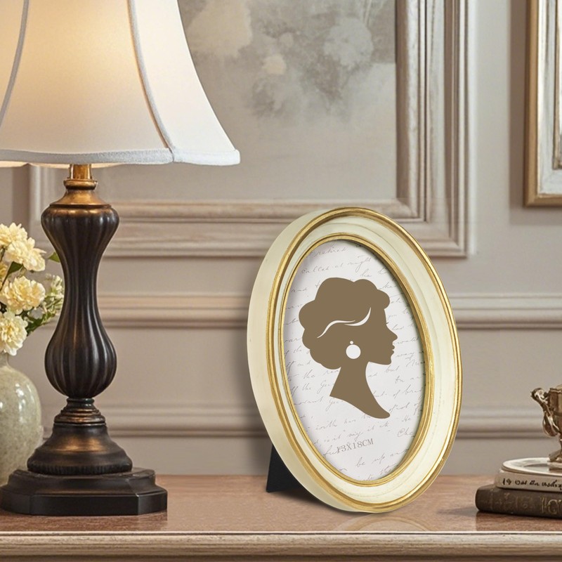 Tone Link. Vintage Oval Picture Frame 5x7 Luxury Antique Picture