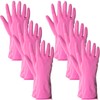 ForPro Natural Rubber Gloves, 6 Pairs Reusable Multi-Purpose Household Cleaning