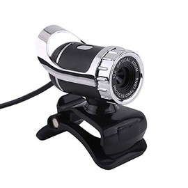 ASHATA Webcam de Computadora,HD Cámara USB Internet Portátil,Cámara Web USB con Micrófono para PC de Escritorio y Laptop,Lente óptica,Lzquierda y Dere