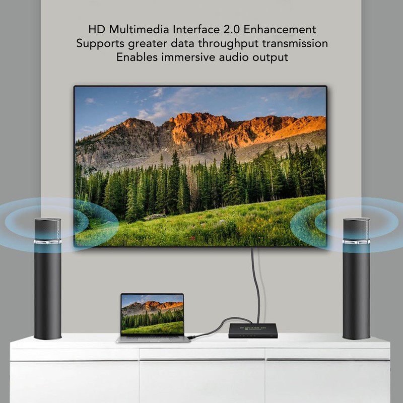 HD Multimedia Interface 2.0 Splitter 4K 60Hz 1 in 4