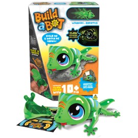 Build-a-Bot: Glow Gecko | Build Your Own Interactive Pet Gecko | Easy Click 'n' Create System | 20+ Piece STEM Robot Kit for Kids | For Ages 4+