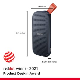 SanDisk SanDisk 2TB Portable SSD - Up to 800MB/s, USB-C, USB 3.2 Gen 2, Updated Firmware - External Solid State Drive - SDSSDE30-2T00-G26