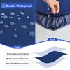 Wolkemer Square Waterproof Fitted Tablecloth 34x34 Inch - Windproof Washable