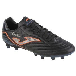 Joma - Firm Ground Soccer Cleats, 6.5 Lightweight and Durable Upper, Exo Counter Heel Support, Durable Sole with Cleats for Optimal Traction - Classic Design - Aguila Black Blue