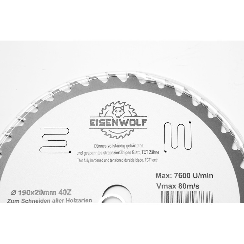 190 x 20 mm premium saw blade, circular saw blade