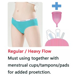 Demifill Teen Girls Period Panties Juniors First Period Starter Underwear Soft Briefs 14-16Years
