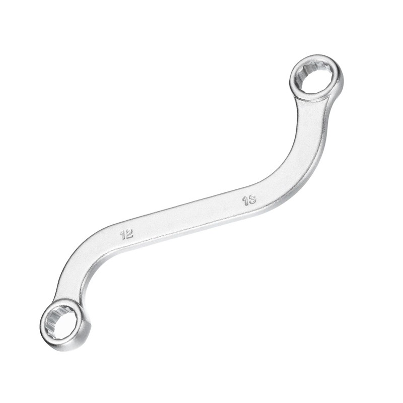 sourcing map S-Style Box Wrench Metric 12mm x 13mm 12-Point