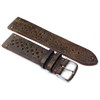 22 mm Fluco Racing Rally Vintage Cowhide Leather Watch Strap