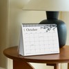 Cabbrix Small Desk Calendar 2025-2026, Standing Flip Calendar July 2025