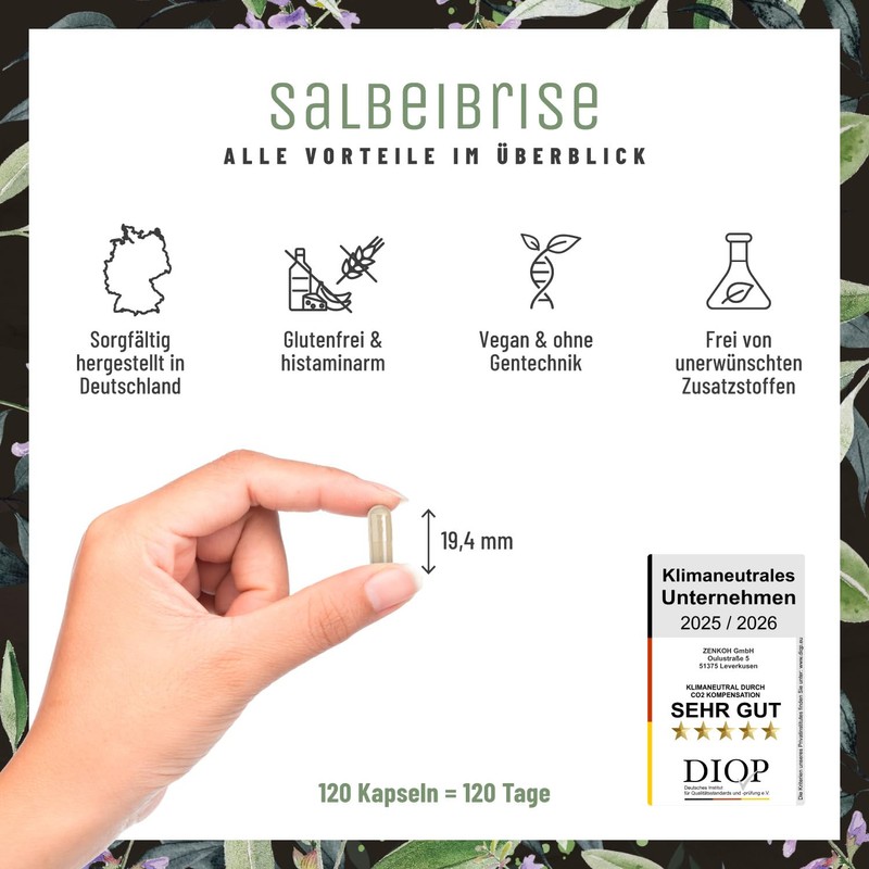 Naturtreu Sage Capsules High Dose - 100 mg Sage Extract