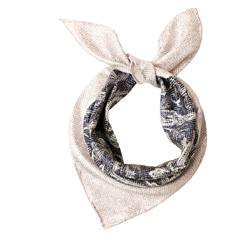 Prettystern Men's Lady Pure Silk Bandana Handrolled Silk Neckerchief Unisex