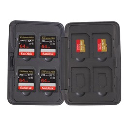 Memory Card Case for 8xSD or 8microSD Cards, Data Protection Against Damage, Organization of Memory Cards, Storage for 8 pcs SD microSD, Protective Box, Carry Card Case, Waterproof Case