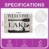 Lake House Elegant Placemats for Dining Table Set of 4,