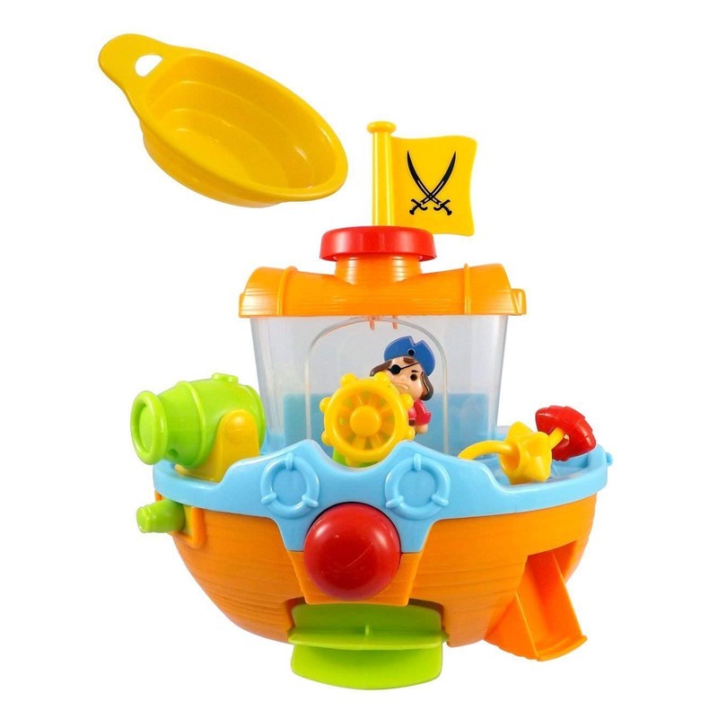 Pirate Ship Boat & Water Cannon Baby Bath Play Time