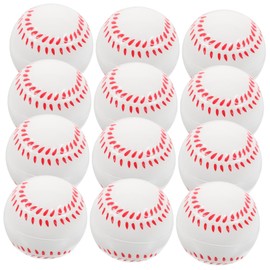 WOONEKY 12pcs Soft Baseballs for Portable Bouncy Balls for Indoor and Outdoor Training Safe Balls for Beginners Sports for Boys