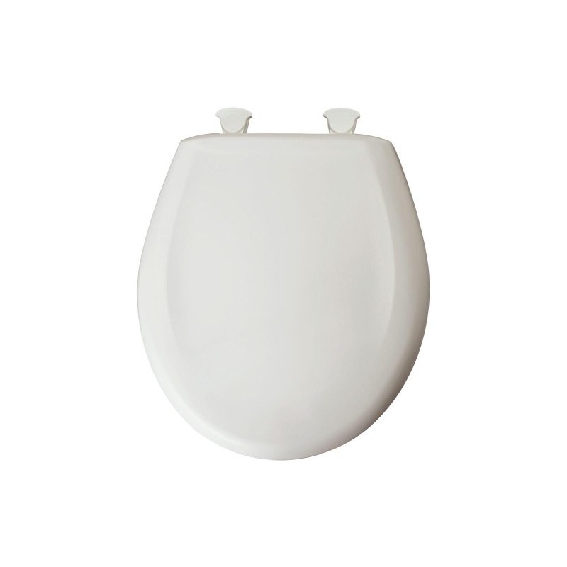 Bemis 200SLOWT 160 Lift-Off Plastic Round Slow-Close Toilet Seat, Euro
