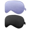 IEKEODI 2Pack Silk Sleep Mask,IEKEODI Eye Mask for Sleeping,Elastic Blackout
