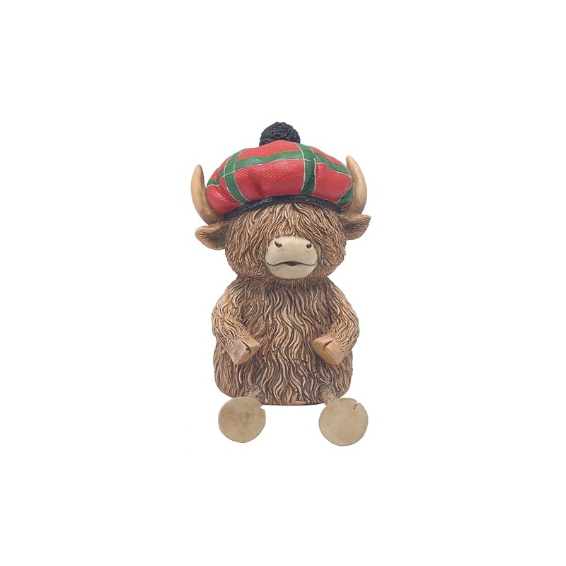 Highland Cow Money Box Tartan