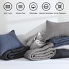 HORIMOTE HOME 100% Cotton Quilt Set King Size, Grey Pre-Washed