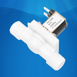 Beduan Water Solenoid Valve, 1/2" x 1/2" Male Thread DC 24V, Air Water Inlet Normally Closed Washing Machine Valve