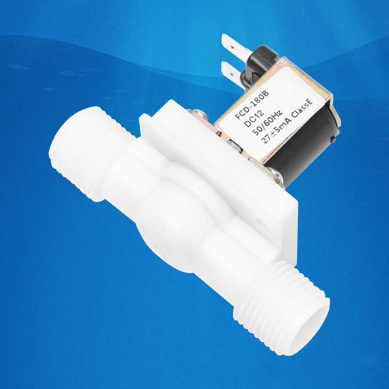 Beduan Water Solenoid Valve, 1/2" x 1/2" Male Thread DC