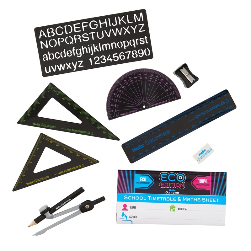 Helix Oxford Cyber Eco Maths Set - Complete Set of