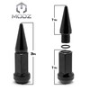 MODZ Golf Cart Black Spiked Lug Nuts - Set of