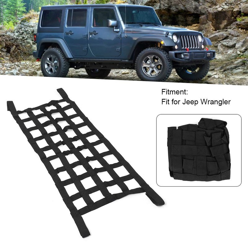 AMONIDA Car Trunk Mesh Bag, Car Roof Hammock, Rear Trunk,