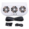 Automobile Ventilator Cooling Fan, 3 Holes SUV Window Exhaust Fan,