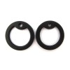 4 Black Silicone Military Army Dog Tag Silencers Rubber Silencer