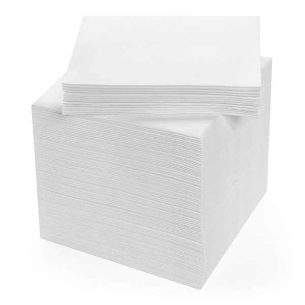AH AMERICAN HOMESTEAD White Paper Napkins for Everyday Use - Disposable Linen-Like Lunch Napkins - Soft, Thick, and Absorbent Luncheon Napkins (100 Pack)