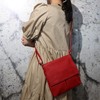 SH Kim G182 Real Leather Cross-Body Shoulder Bag with Grained