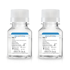 CryoKing Phosphate Buffered Saline 1X, PBS Buffer 0.1um Filtration, 7.4pH, Sterilize, Reay to Use Buffer for Laboratory, 100ml/Bottle, 2 Bottle/Case