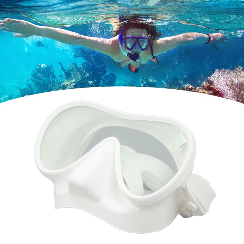 Scuba Diving Goggles Anti Fog Tempered Glass Snorkeling Dive Mask