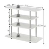 Convenience Concepts Designs2Go No Tools Highboy 4-Tier Stand 31.5" Entertainment