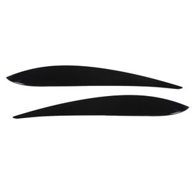 2Pcs Front Headlight Eyebrow Eye Lid Cover Trim Glossy Black for MK4 9N3 All Model 2005‑2009