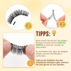 QUEWEL Magnetic Eyelashes Natural Look, Portable Magnetic Eyelashes with Applicator,