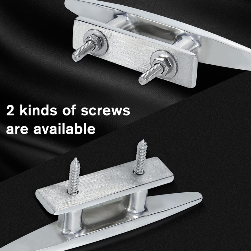 BB Hapeayou Boat Dock Cleats Stainless Steel Hooks with Screws