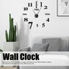 Frameless DIY Wall Clock Modern Mirror Wall Sticker for Home