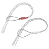 MECCANIXITY Cable Pulling Grip for 10-12mm+15-20mm Cable(Red+White) 30/39cm,0.98/1.28FT Wire Mesh