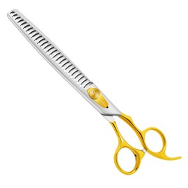 HASHIMOTO Chunkers Dog Grooming Scissors, Dog Shears for Thick Coats, 26 Teeth, 8.0 inch for Large Dog Grooming, 70% Thinning Rate for Thick Fur Trimming, Balanced, Designed for Professional Groomers.