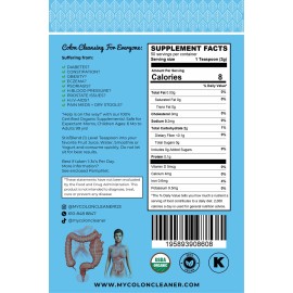100% Pure MCC DETOX WELLNESS COLON  FLUSH KIDNEY, LIVER, MUCUS CLEANSER: MY COLON CLEANER