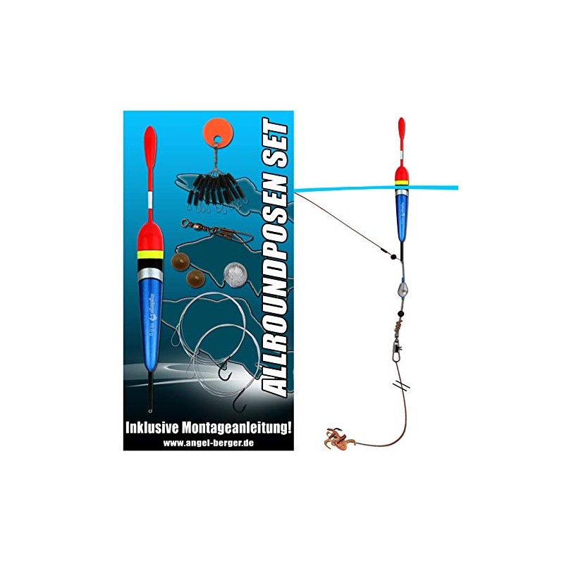 Angel-Berger Allround Float Set Float Assembly Ready2Fish Fishing Set All-Round