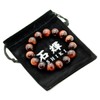 Shikui b462 Red Tiger Eye Bracelet, 0.6 inch (14 mm),